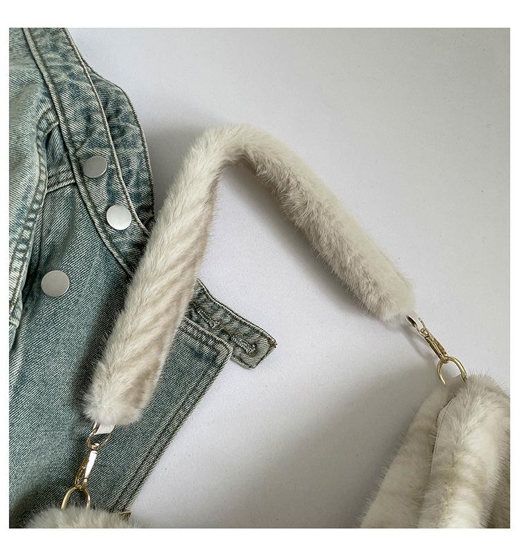 2025 Urban Minimalist Women's Furry Plush Tote & Shoulder Bag for Autumn/Winter