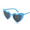 2025 Cross-Border Love UV400 Peach Heart Sunglasses - Glitter Crystal Sun Protection for Women