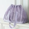 Foldable Mesh Beach Bag Drawstring Closure Large Capacity Toiletry Storage Bag Breathable Washable Toiletries Organizer Shopping