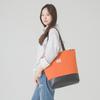 Lemine Quilting Tote Bag (Orange)