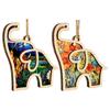 Friendhip Elephant Ornament Pack Of 2 Wooden Home Decors Gift Natural Wood Symbolic Meaningful Art For Friend