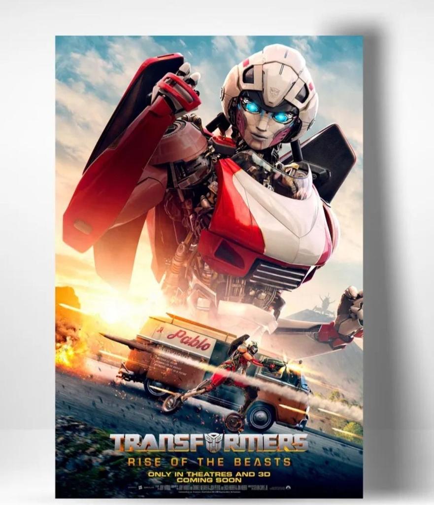 Transformers Rise of the Beasts Metal Poster, Movie Wall Art 20x30cm