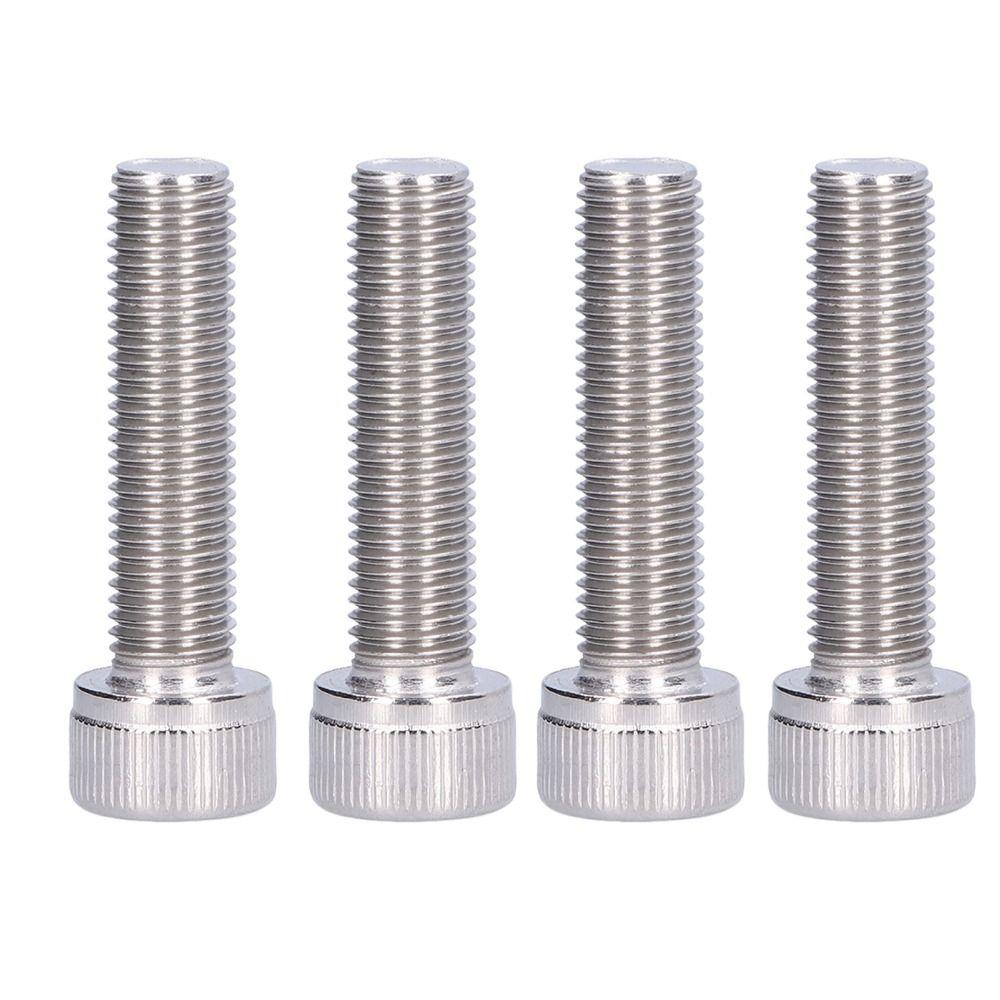 4PCS Stainless Steel Hex Socket Bolt Fastener Hardware  for Engineering, Construction and DIY