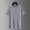 Large size ice silk short-sleeved t-shirt quick-drying breathable t-shirt men's summer new men's crew neck fat sports outdoor top