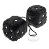 Plush Decorative Cubes 60x60 Mm, Black