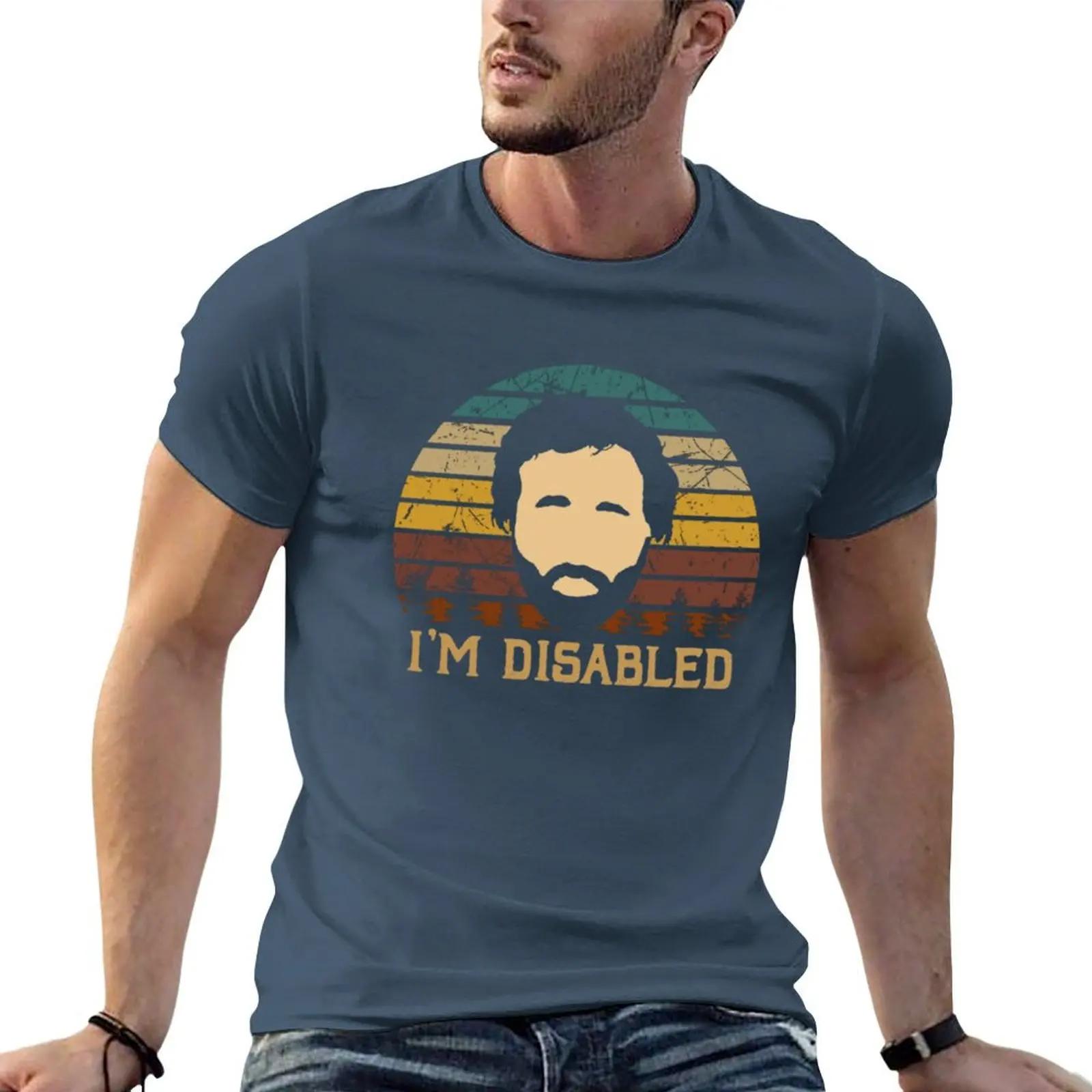 Vintage IT Arts Crowd Sitcom  Im Disabled TShirt basketball graphic tees boys whites summer top oversizeds Mens tshirt S