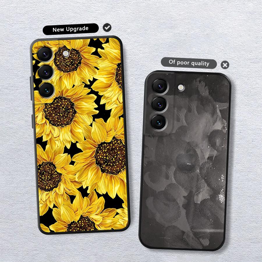 Case for Xiaomi Redmi Note 11 12 Pro 7 8 10 10S 9S 13 Pro Plus 14 11s 12s 9 Funda Phone Cover Sunflower