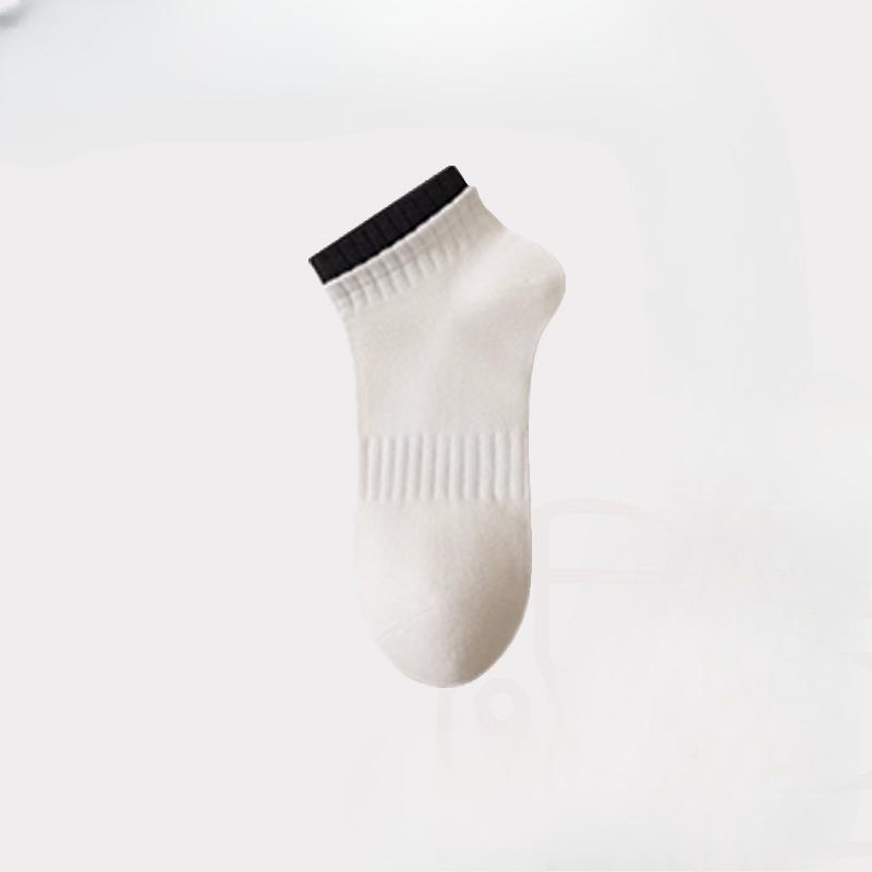 White Socks, Double Flared Women's Spring and Summer Mid-calf Socks, Short Socks, Cotton Socks, Breathable Letter, Trendy Long Socks, Sports