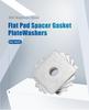 NINDEJIN 1-50pcs Square Plate Washers M3 M4 M5 M6 M8 M10 M12 M14 M16 M20 Stainless Steel Flat Pad Spacer Gasket Square Washers