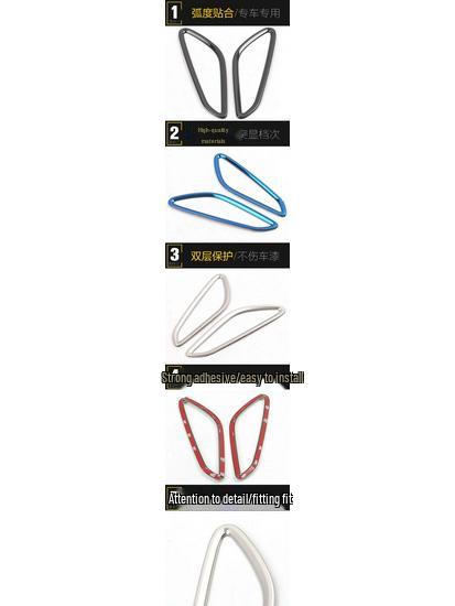 MG6 Stainless Steel Front Panel Air Outlet Ring and Center Console A/C Outlet Patch