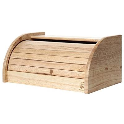 Fuji Boeki Bread Case, 33cm Wide X 23cm Deep X 16cm High, Natural Wood, Kitchen Storage, Bread Storage Case, Bonheur, 94381