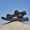 Summer Men's Leather Outdoor  Sport Sandals  Casual Non-Slip Beach Sandals
