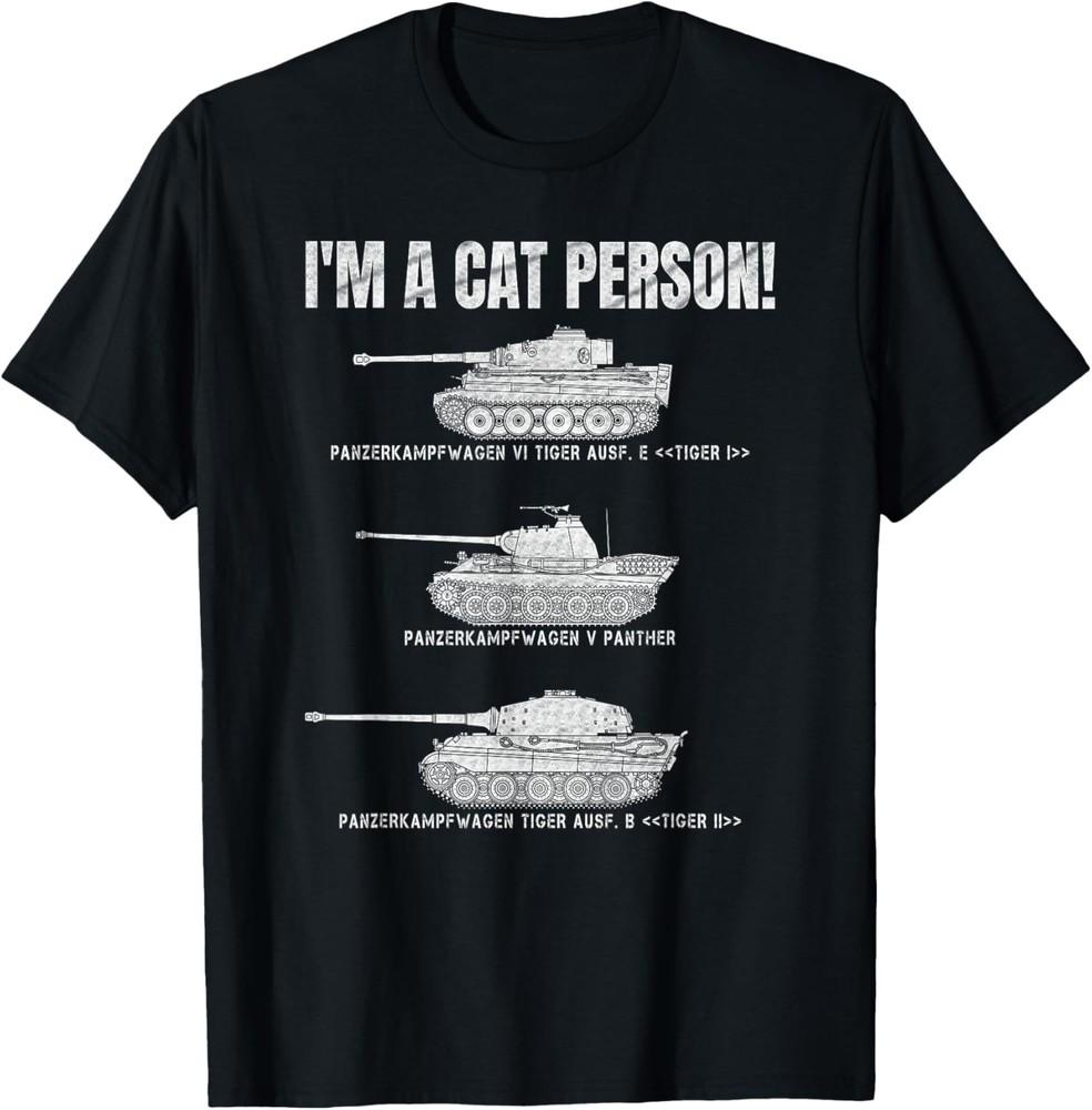 

Panzer VI Tiger I German Panther Panzers Lover Cat Person T-Shirt Unisex T-Shirt XXL