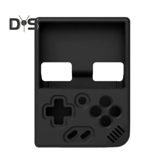

Защитный чехол для игровой консоли для Miyoo Mini Plus, силиконовый, с точным расположением отверстий, пылезащитный, противоударный, сплошной цвет, полное покрытие, водонепроницаемая защита чёрный