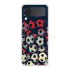 Football Sport Soccer Hard PC Phone Case For Samsung Galaxy Z Flip 4 5 6 Black Cover For Galaxy Z Flip 3 Foldable Shockproof Bag