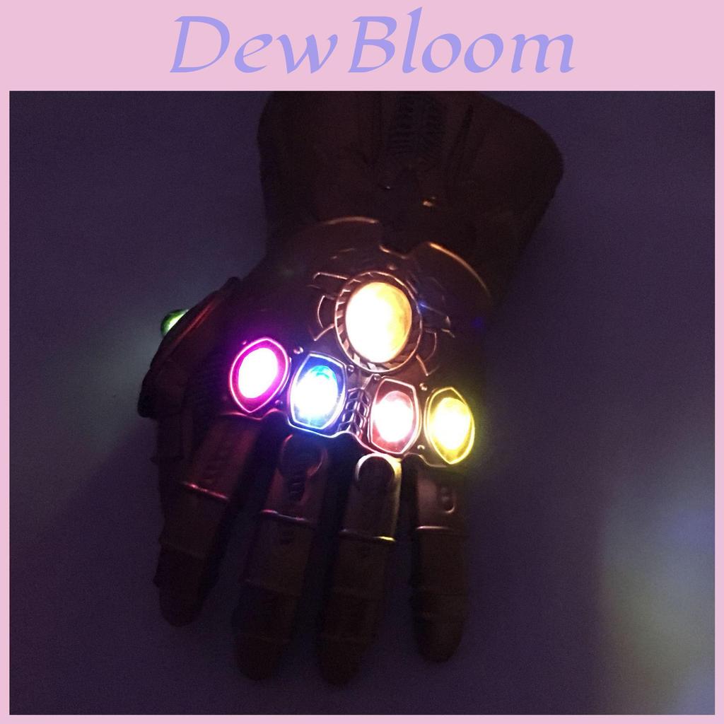 Guantelete del Infinito de Vengadores 3 Infinity War de Calidad Premium Luz LED Guantes de Thanos Accesorio de Cosplay Para Entusiastas