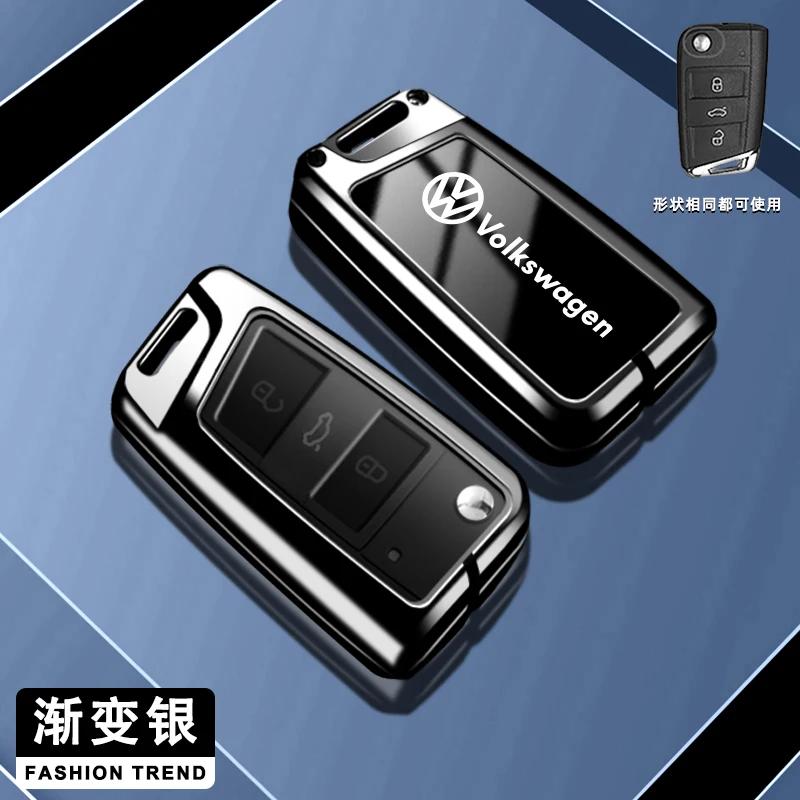 

VW GTI GOLF 2026 Hot For VW VOLKSWAGEN Zinc Alloy Flip Car Remote Key Case Cover Fob For VW Volkswagen Golf 7 MK7 Tiguan MK2 For