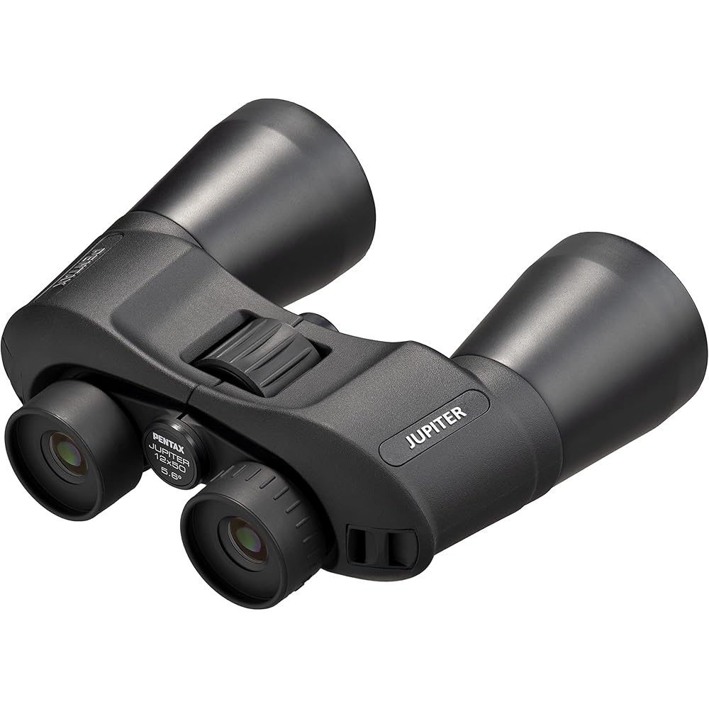 Pentax Jupiter 12x50 Fernglas, 12-fache Vergrößerung. [Perfekt für Fan-Aktivitäten, Außenbereich, Hohe Vergrößerung, Große Blende für Helligkeit und Klarheit