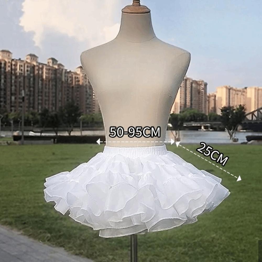 

Without Hoop Petticoat Lolita Crinoline Skirt Fashion Underskirt Crinoline Wedding Dress 25CM