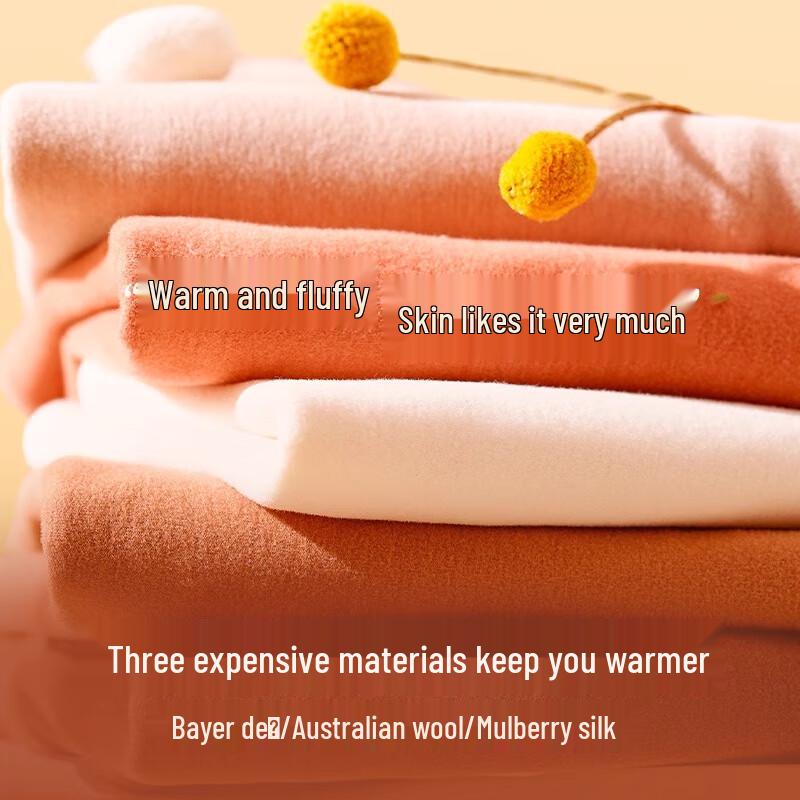 Arctic Velvet Wool Silk Thermal Underwear Set for Women