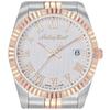 Mathey-Tissot Reloj Mathy III Roman H810BRA para hombre, de cuarzo, en acero inoxidable bicolor y esfera blanca