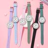 Simple Middle School Student Exam Special Watch Candy Color Waterproof Silicone Watch Women'S High Value Quartz Watch
