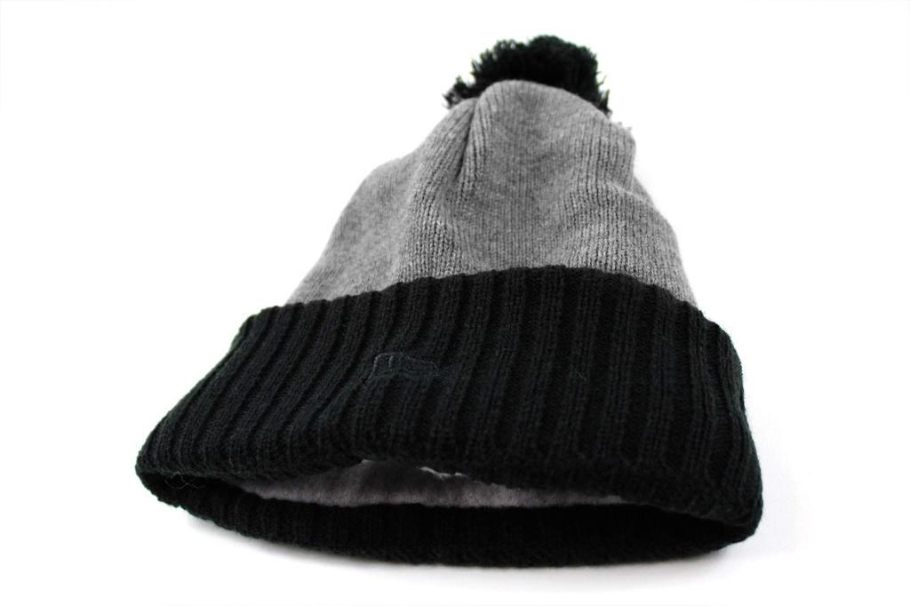 New Era Strick Colorblock Grau Mütze, mit Bündchen, Schwarz/Melange