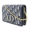 Dior 2WAY waist pouch Shoulder Bag Trotter Oblique Navy/Gold Hardware canvas/leather Women Used