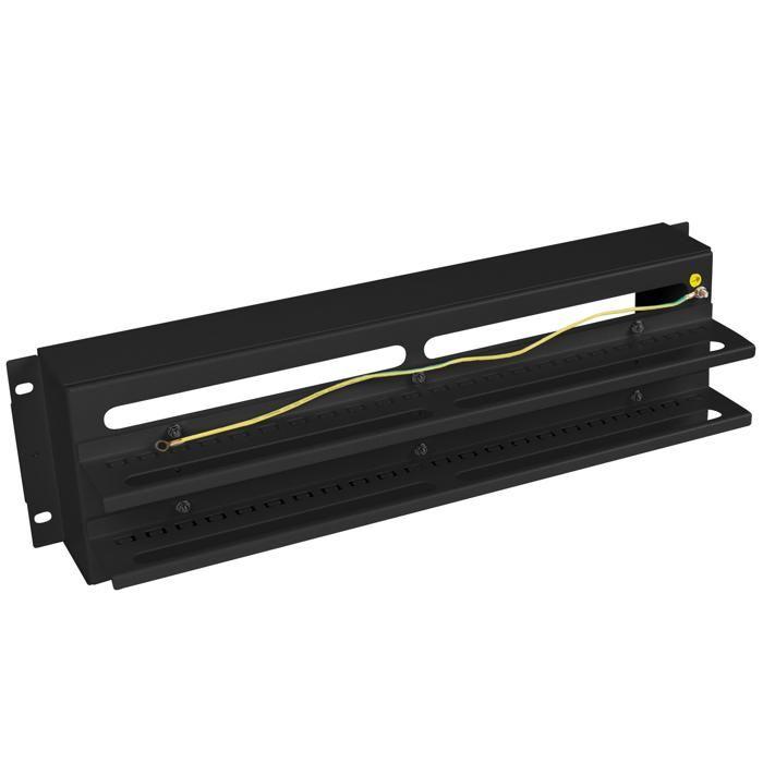 Panneau De Distribution Électrique - LANBERG - AK-VDP103-B - 19 Pouces - 3U - Acier Noir