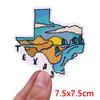 HOT MAM SUMMER Patch Outdoor Scenery Embroidered Patches For Clothes Iron On Patches For Clothing Backpack Embroidery Badges DIY