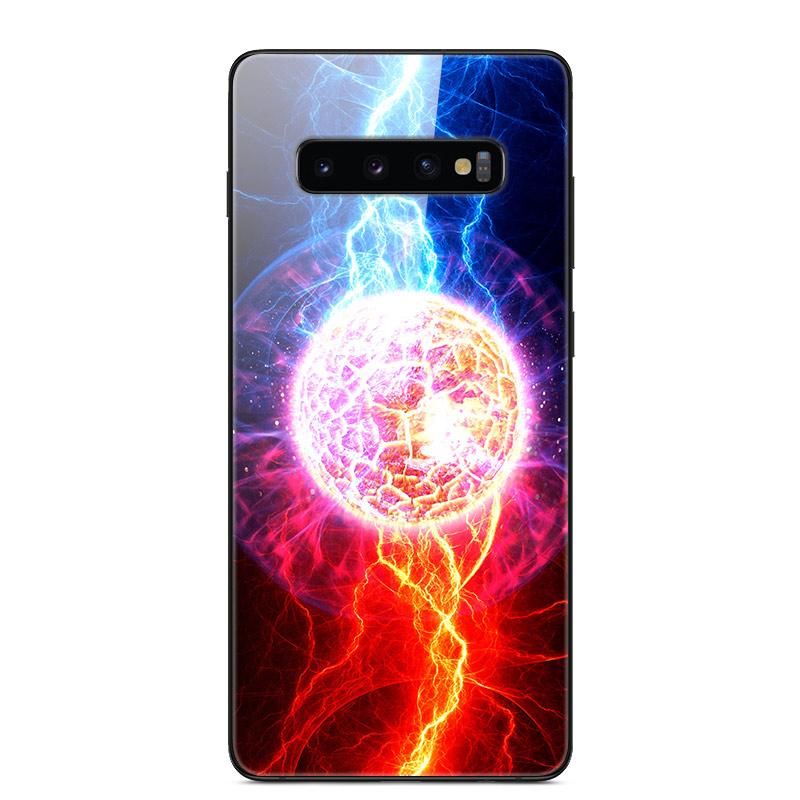 For Samsung S10 Plus Case Tempered Glass Hard Phone Back Cover Coque For Samsung Galaxy S10E S 10 5G S10plus Bumper Cases Capa