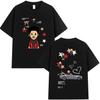 Rapper THE WEEKEND Album de Tournée 2026 Été Hommes Luxe Rétro Haute Qualité Mode Décontracté Coton Surdimensionné T-shirt Street Wear Y2K