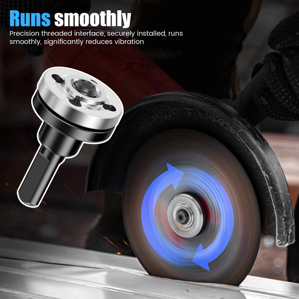 Drill Adapter Universal Drill Adapter with Flange Nut PartsKit, for Cutting Disc Polishing Wheel Metals Handle Holder Adapter