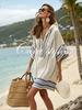 Y vacation bikini blouse sunscreen printed beach skirt European and American new models
