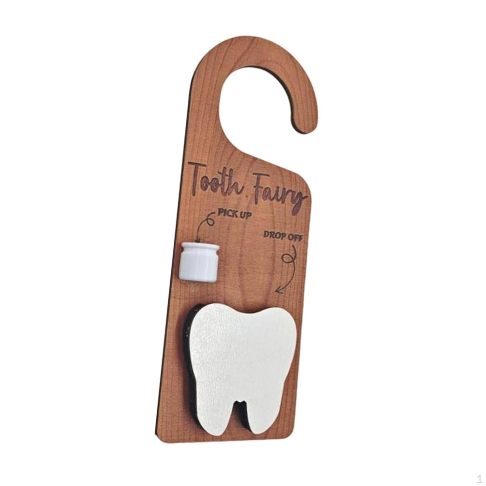 

Декоративная деревянная подставка для зубных щеток для класса, детской with Tooth Fairy
