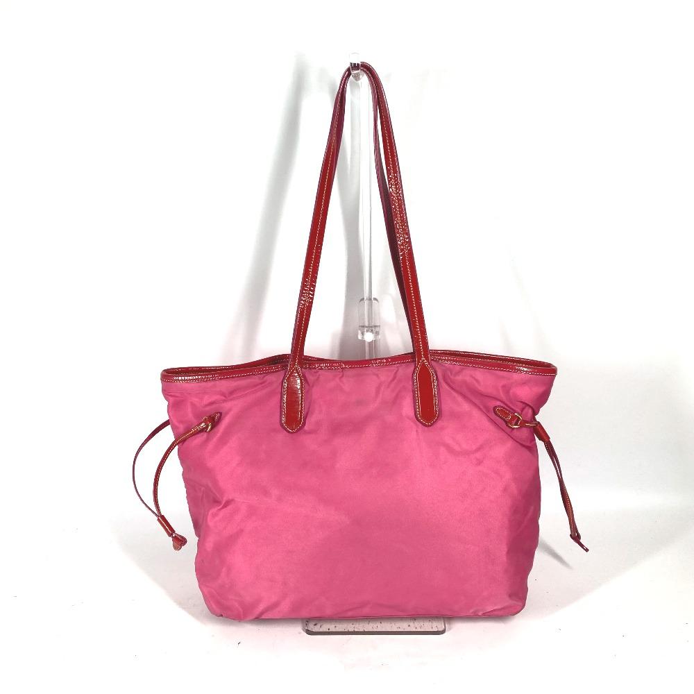 PRADA logo Bag Shoulder Bag Tote Bag Shoulder Bag Nylon / enamel pink