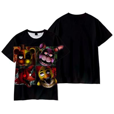 New Anime Five Nights At Freddy's 3D Printed Men's T-shirt Unisex Casual Fashion Street Harajuku Style Short-sleeved Tops T-shirt