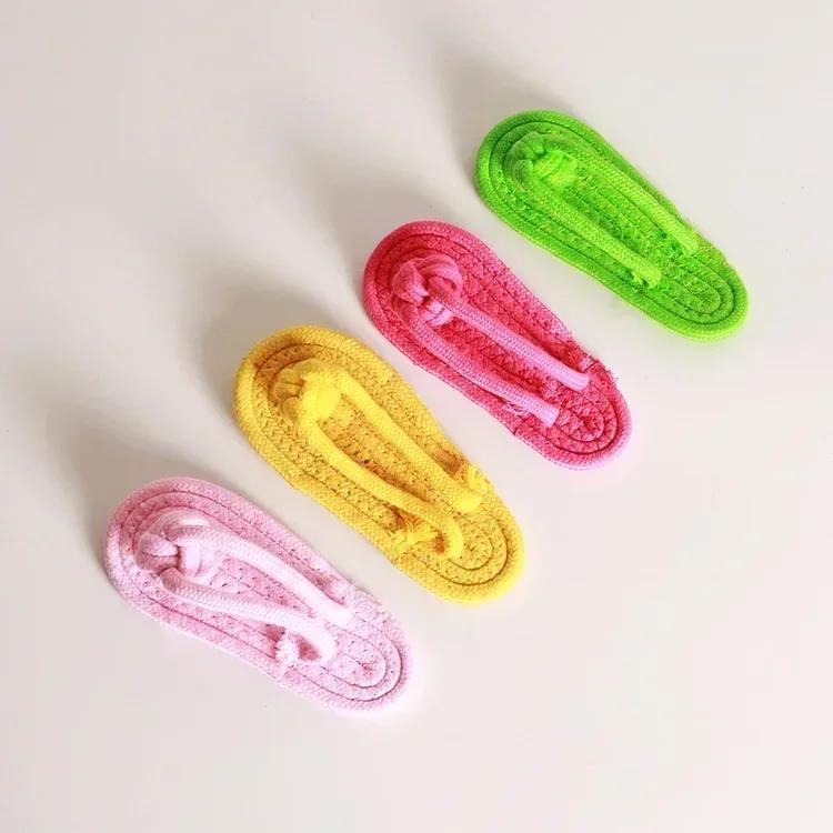 

Cotton Slipper Rope Dog Toy, Interactive Chew Toys for Small Large Dogs Pet Teeth Cleaning Molar Training Puppy Supplies 8 x17cm