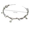 Leaves Shape Forehead Chain Rhinestone Bride Tiara  Wedding  Forehead Ornaments