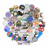 50Pcs Eye-catching Widely Use Attractive Volleyball Theme Decorative Waterproof Skateboard Decal Refrigerator Sticker