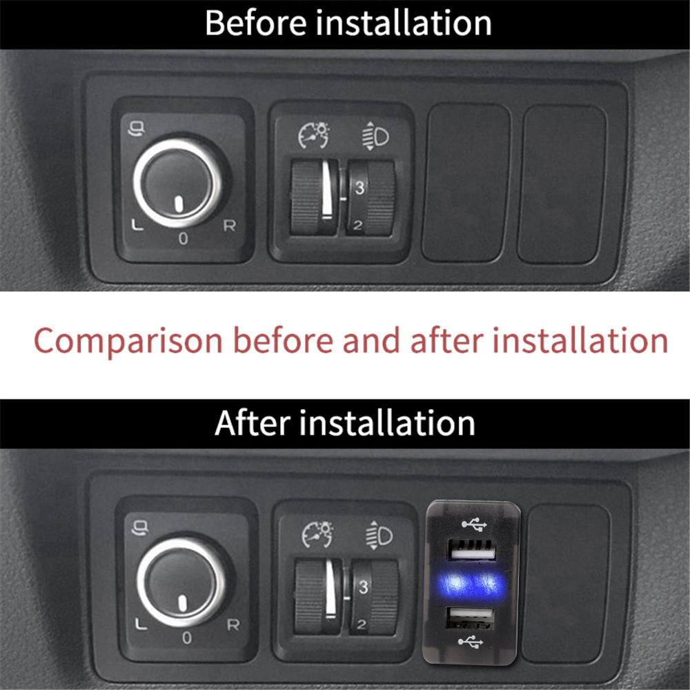 4.2A Dual USB Interface Socket Car Charger Use for Honda,Civic,Spirior,CRV,Fit Jazz,City,Accord,Odyssey,Jade,XRV,Elysion,Greiz
