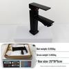 TLXT Black Square Basin Faucet