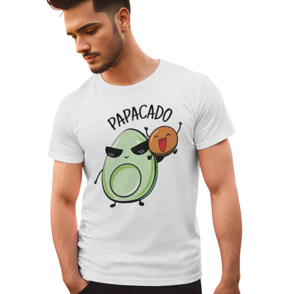 Cartoon Papacado Mamacado Print Couple Matching Tshirt Valentines Day Gifts Women Men Fun Avocado Tees Fashion Lovers Tshirts