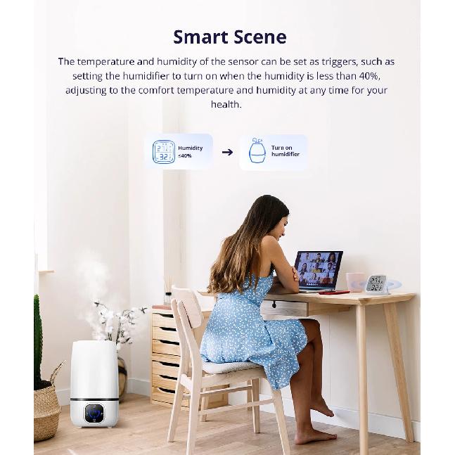 SONOFF SNZB-02D Zigbee Smart Temperature Humidity Sensor Transducer Real-time Monitor Ewelink Alexa Google Home Assistant Alice