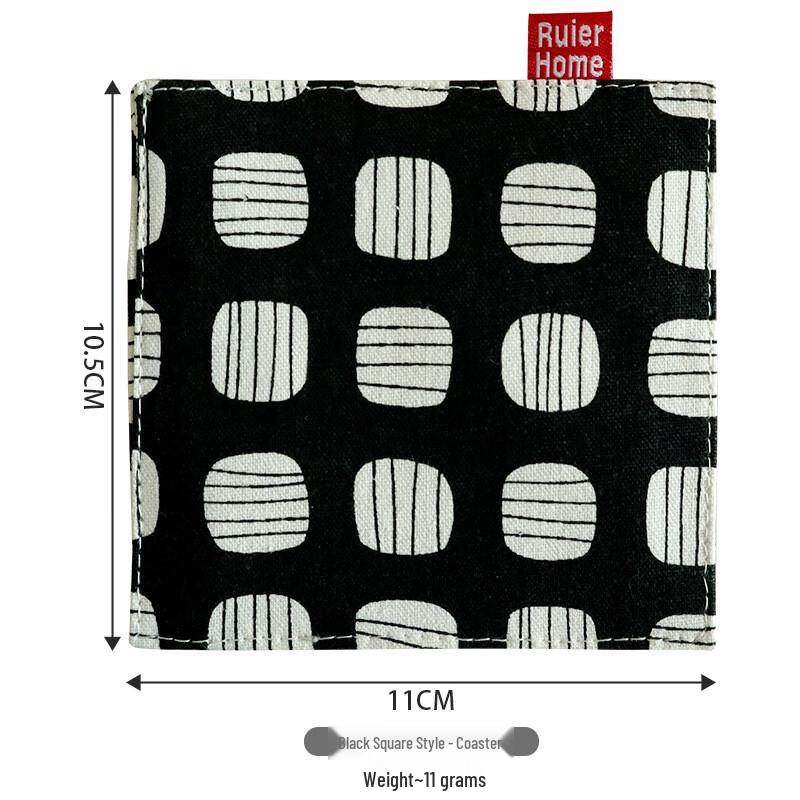 Fabric Printed Heat-Insulating Coaster Set