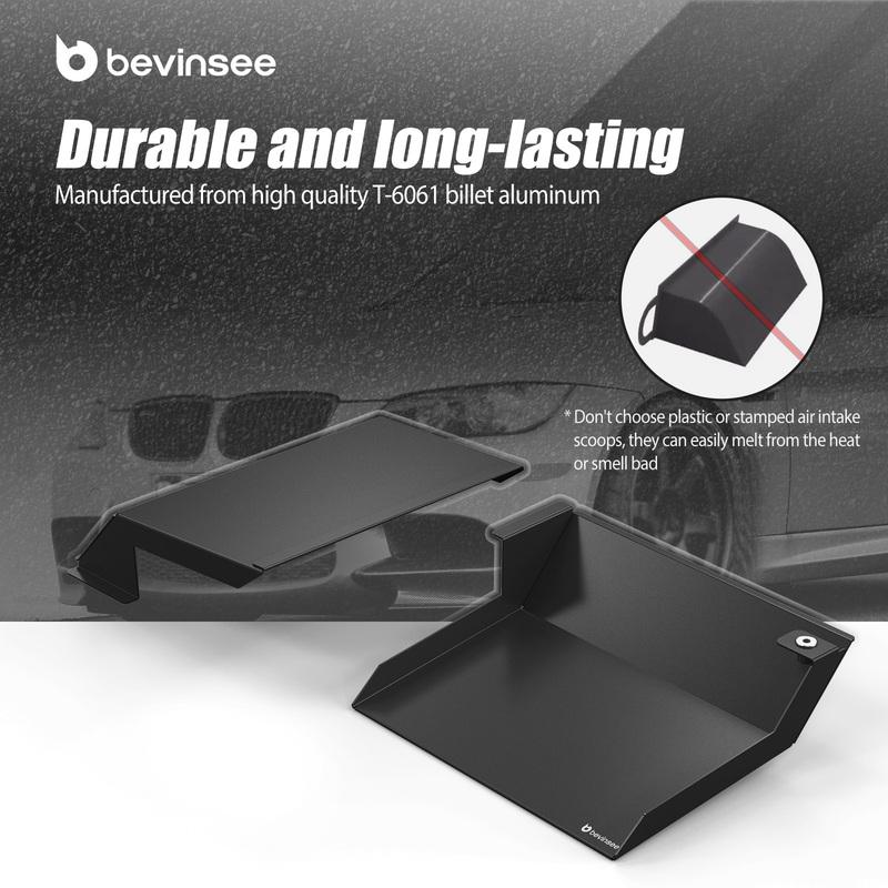 BEVINSEE Air Intake Scoops for BMW E92 323i 325i 328i 330i 335i 335d 2010-2013
