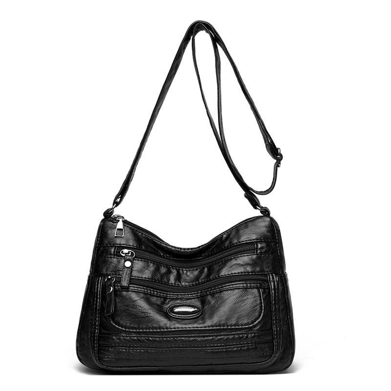 Large Capacity Shoulder Bag Women's Crossbody Bag Soft Leather Mother Bag