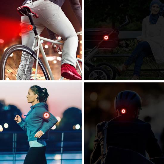 Bicycle Tail Light with Brake Sensor Waterproof USB Rechargeable Outdoor MTB Road Mountain Bike Night Riding Warning Rear Lamp