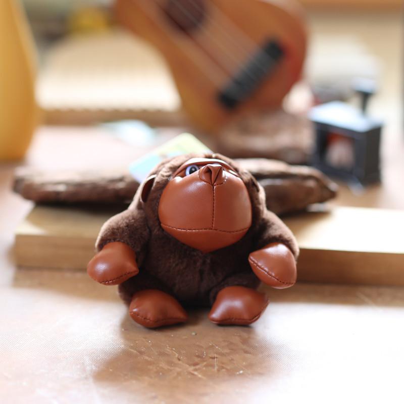 Cute Chimpanzee Pendant Plush Toy Doll Little Monkey Bag Hanging Keychain Doll Doll