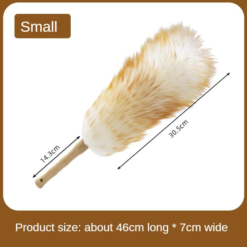Eco-Friendly Pure Wool Duster Multipurpose Dust Cleaning Solution Thickened Wool Feather Duster #4144
